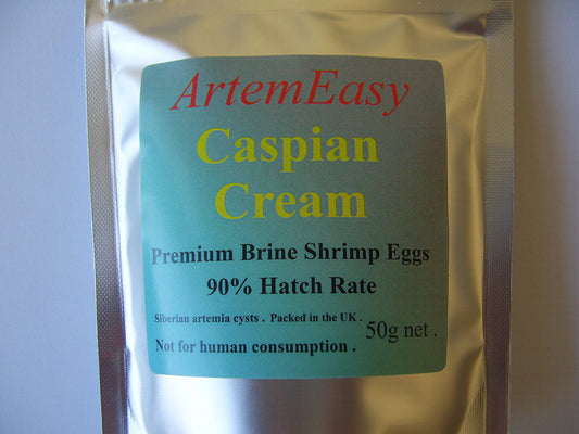 Brine Shrimp Eggs. Artemia. Premium 90% Hatch Rate . Value 50g pack