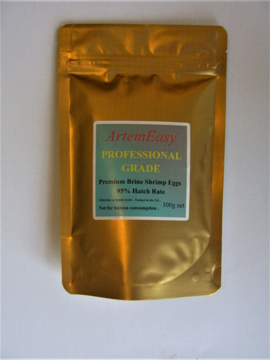 Brine Shrimp Eggs. Artemia. Premium 95% Hatch Rate . Value 100g pack